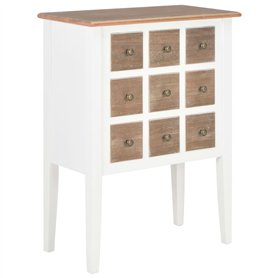 vidaXL Buffet Commode Armoire de Rangement Meuble de Rangement Salon Salle de Séjour Chambre Intérieur Maison Blanc 54x30x80 cm 