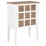 vidaXL Buffet Commode Armoire de Rangement Meuble de Rangement Salon Salle de Séjour Chambre Intérieur Maison Blanc 54x30x80 cm 