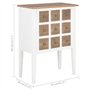 vidaXL Buffet Commode Armoire de Rangement Meuble de Rangement Salon Salle de Séjour Chambre Intérieur Maison Blanc 54x30x80 cm 