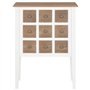 vidaXL Buffet Commode Armoire de Rangement Meuble de Rangement Salon Salle de Séjour Chambre Intérieur Maison Blanc 54x30x80 cm 