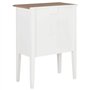 vidaXL Buffet Commode Armoire de Rangement Meuble de Rangement Salon Salle de Séjour Chambre Intérieur Maison Blanc 54x30x80 cm 