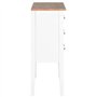 vidaXL Buffet Commode Armoire de Rangement Meuble de Rangement Salon Salle de Séjour Chambre Intérieur Maison Blanc 54x30x80 cm 
