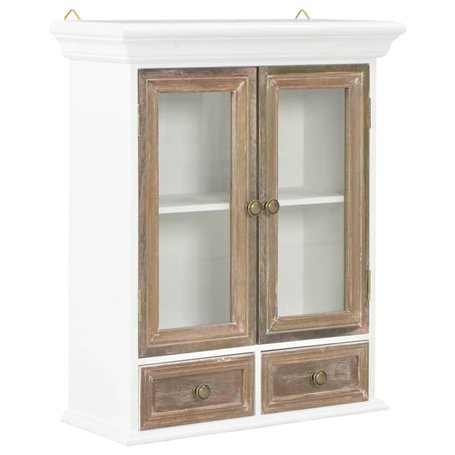 vidaXL Armoire Murale Rangement Stockage Meuble de Salle de Bain Armoire de Toilettes Murale Salon Cuisine Maison 2 Portes Etagè