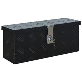 vidaXL Boîte Coffre de Rangement Caisse de Outils Boîte à Outils Boîte de Remorque Caisse de Transport Atelier Aluminium 485x140