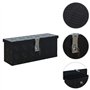 vidaXL Boîte Coffre de Rangement Caisse de Outils Boîte à Outils Boîte de Remorque Caisse de Transport Atelier Aluminium 485x140