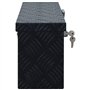 vidaXL Boîte Coffre de Rangement Caisse de Outils Boîte à Outils Boîte de Remorque Caisse de Transport Atelier Aluminium 485x140