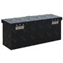 vidaXL Boîte Coffre de Rangement Caisse de Outils Boîte à Outils Boîte de Remorque Caisse de Transport Atelier Aluminium 485x140