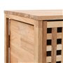 vidaXL Armoire de Salle de Bains Meuble de Rangement avec 4 roulettes Armoire de Rangement Salon Couloir Maison Intérieur Bois d