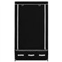 vidaXL Armoire à 3 tiroirs en Tissu Noir 87 x 49 x 159 cm