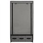 vidaXL Armoire à 3 tiroirs en Tissu Gris 87 x 49 x 159 cm