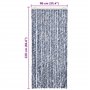 vidaXL Moustiquaire Rideau de Porte Protection Contre Insectes Chenille Ecran contres Mouches Moustiques Imperméable Maison Mobi