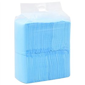 vidaXL 100x Tapis d’Hygiène pour Chiens Educateurs 60x60 cm Tissu Non Tissé