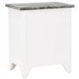 vidaXL Table de Chevet Table de Nuit avec 2 Tiroirs Armoire de Rangement Bout de Canapé Chambre à Coucher Salon Maison Bois de P