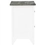 vidaXL Table de Chevet Table de Nuit avec 2 Tiroirs Armoire de Rangement Bout de Canapé Chambre à Coucher Salon Maison Bois de P