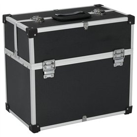 vidaXL Boîte à Outils Valise à Outils Mallette à Outils Trolley à Outils Caisse à Outils Rangement Stockage Fichiers 38x22,5x34 
