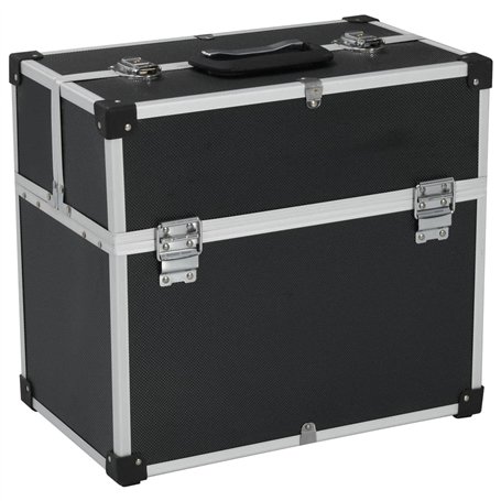 vidaXL Boîte à Outils Valise à Outils Mallette à Outils Trolley à Outils Caisse à Outils Rangement Stockage Fichiers 38x22,5x34 