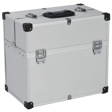 vidaXL Boîte à Outils Valise à Outils Mallette à Outils Trolley à Outils Caisse à Outils Rangement Stockage Fichiers 38x22,5x34 
