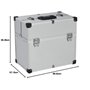 vidaXL Boîte à Outils Valise à Outils Mallette à Outils Trolley à Outils Caisse à Outils Rangement Stockage Fichiers 38x22,5x34 