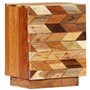 vidaXL Table de Chevet Bois de Récupération Massif Armoire de Chevet Table de Nuit Commode Bout de Canapé Chambre à Coucher Mais