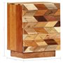 vidaXL Table de Chevet Bois de Récupération Massif Armoire de Chevet Table de Nuit Commode Bout de Canapé Chambre à Coucher Mais