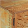 vidaXL Meuble TV Sculpté à la Main Bois de Récupération Armoire Basse Multimédia Stéréo Armoire Stéréo Salon Salle de Séjour Int