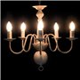 vidaXL Lustre Antique 5 Ampoules Lampe Suspendue Eclairage Luminaire Chandelier de Plafond Salon Salle à Manger Chambre Maison I