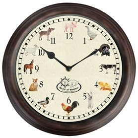 Fallen Fruits TF013 Horloge sonore Motif Animaux de la Ferme
