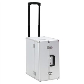 vidaXL Valise de Pilote Mallette de Pilote Trolley à roulettes Valise à roulettes Trolley de Pilote Boîte de Pilote Voyage 47x39