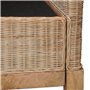 vidaXL Fauteuil avec Coussins en rotin Naturel