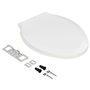 vidaXL Abattant WC à Fermeture en DouceurSiège de Toilette Cuvette Lunette de Toilette Salle de Bains Maison Restaurant Magasin 