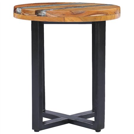 vidaXL Table Basse Table d'Appoint Table de Salon Bout de Canapé Maison Intérieur Salle de Séjour 40x45 cm Polyrésine Bois de Te