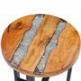 vidaXL Table Basse Table d'Appoint Table de Salon Bout de Canapé Maison Intérieur Salle de Séjour 40x45 cm Polyrésine Bois de Te