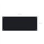 vidaXL Dosseret de Cuisine Carrelage Mural Décoration Protection Anti-éclaboussures Résistant aux Rayures Noir 100x40 cm Verre T