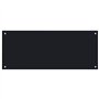 vidaXL Dosseret de Cuisine Carrelage Mural Décoration Protection Anti-éclaboussures Résistant aux Rayures Noir 100x40 cm Verre T