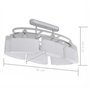 vidaXL 2x Plafonnier avec Abat-jours Lampe Suspendue Lustre Luminaire Eclairage Salon Salle à Manger Salle de Séjour Maison Inté