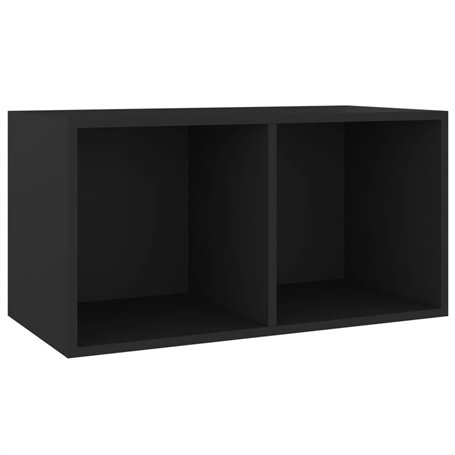 vidaXL Boîte de Rangement de Vinyles, Armoire de Classement, Étagère de Collection de Disques, Organisateur de Maison Salon Inté