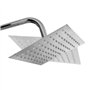 vidaXL Ensemble de Douche à Deux Têtes avec Douchette Douche à Main Pomme de Douche Carrée Réglable Maison Salle de Bain Intérie