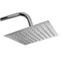 vidaXL Ensemble de Douche à Deux Têtes avec Douchette Douche à Main Pomme de Douche Carrée Réglable Maison Salle de Bain Intérie