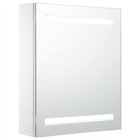 vidaXL Armoire de Salle de Bain à Miroir LED Armoire à LED Murale Armoire de Rangement Chambre à Coucher Maison Intérieur 50x13,