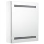 vidaXL Armoire de Salle de Bain à Miroir LED Armoire à LED Murale Armoire de Rangement Chambre à Coucher Maison Intérieur 50x13,