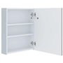 vidaXL Armoire de Salle de Bain à Miroir LED Armoire à LED Murale Armoire de Rangement Chambre à Coucher Maison Intérieur 50x13,