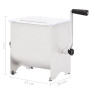 vidaXL Mélangeur de Viande Manuel avec Couvercle Hachoir Electrique Machine à Hacher Broyeur à Viande Cuisine Maison Argenté Aci