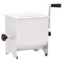 vidaXL Mélangeur de Viande Manuel avec Couvercle Hachoir Electrique Machine à Hacher Broyeur à Viande Cuisine Maison Argenté Aci