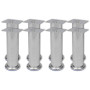vidaXL 8x Pieds Ronds de Canapé Pieds de Sofa Jambe de Canapé Jambe de Sofa Pieds de Meuble Pieds de Remplacement Robuste Stable