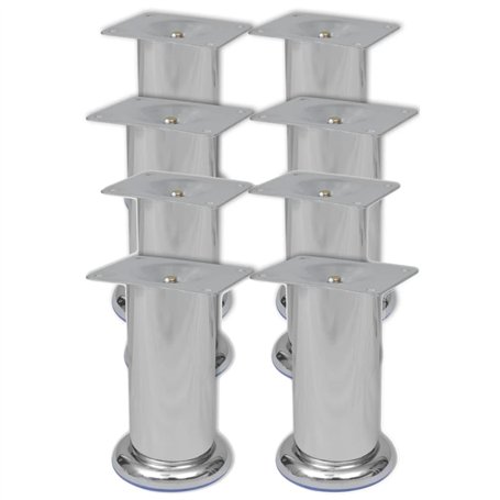 vidaXL 8X Pieds Ronds de Canapé Pieds de Sofa Jambe de Canapé Jambe de Sofa Pieds de Meuble Pieds de Remplacement Robuste Stable