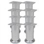 vidaXL 8X Pieds Ronds de Canapé Pieds de Sofa Jambe de Canapé Jambe de Sofa Pieds de Meuble Pieds de Remplacement Robuste Stable