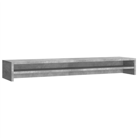 vidaXL Support de Moniteur Gris bÃƒton 100 x 24 x 13 cm AgglomÃƒrÃƒ