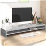vidaXL Support de Moniteur Gris bÃƒton 100 x 24 x 13 cm AgglomÃƒrÃƒ