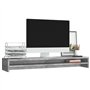 vidaXL Support de Moniteur Gris bÃƒton 100 x 24 x 13 cm AgglomÃƒrÃƒ