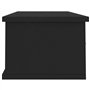vidaXL Ãƒâ€°tagÃƒ¨re Murale avec tiroirs Noir 90x26x18,5 cm AgglomÃƒrÃƒ